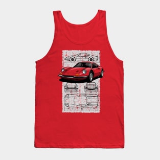 My drawing of the iconic Italian sports car Tank Top